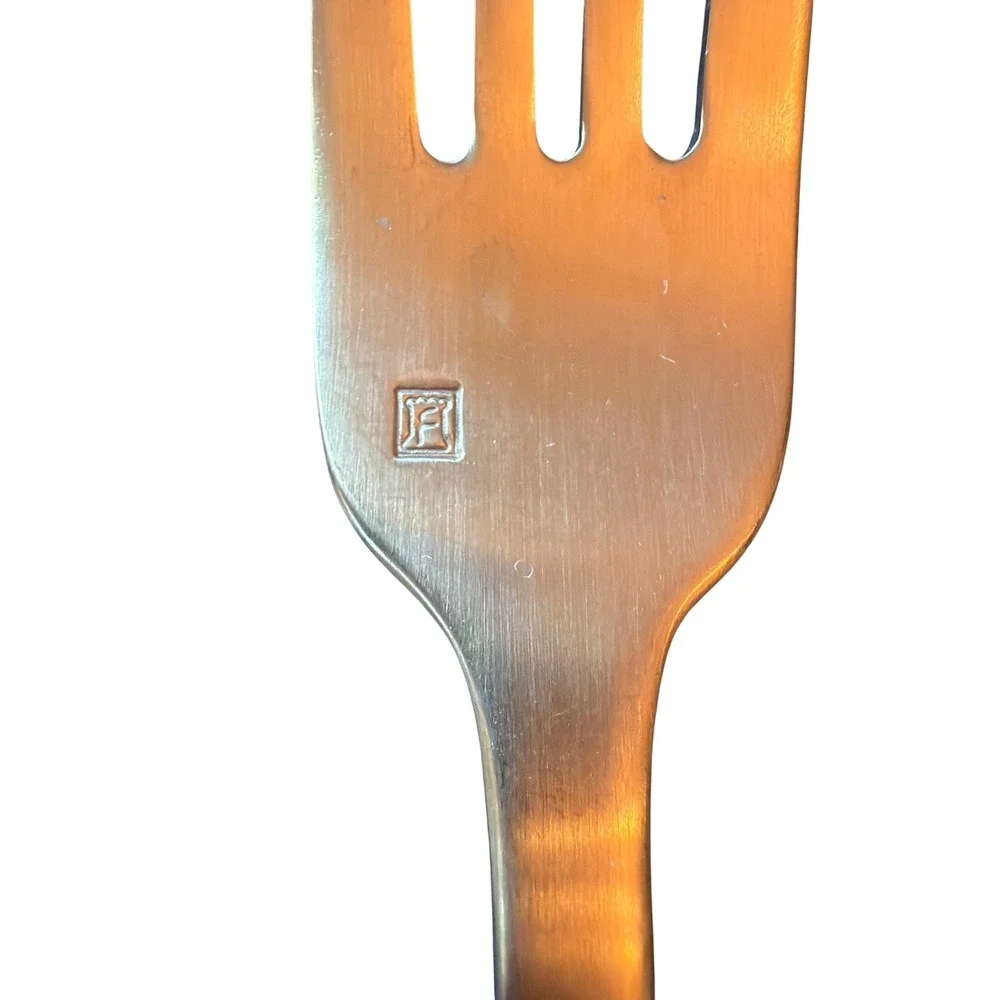 Fortessa Flatware Gold 20pc Arezzo Brushed Stainless Steel Modern Cutlery Set
